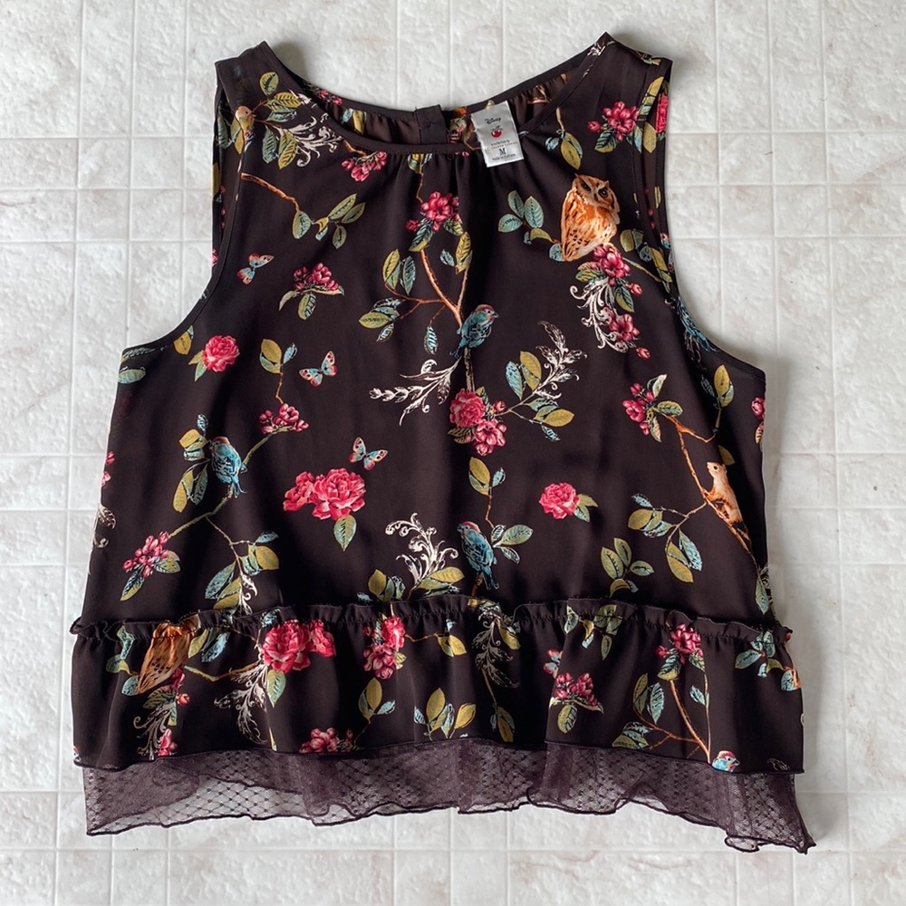 Disney Brown Tank Top from Lauren Conrad collection (Size M)